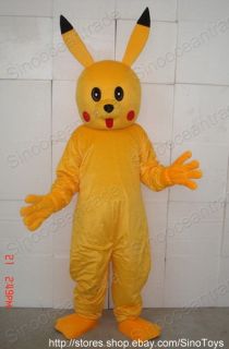 Pikachu Pokemon ADULT SIZE MASCOT COSTUME SUIT CLOTHING