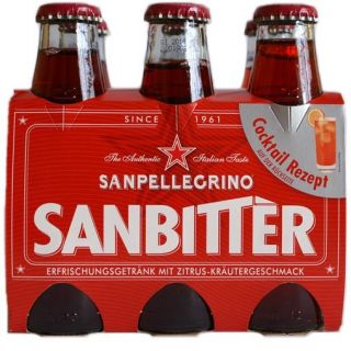 45EUR/1l) SanPellegrino Sanbitter, 6x 98 ml