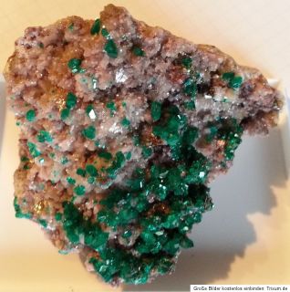 Dioptas Kristalle Stufe Tsumeb Mine Namibia 7x5x4 cm