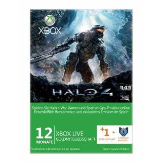 Xbox 360   Live Gold 12 + 1 Monate   im Design von Halo 4 