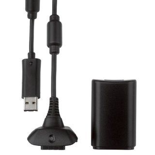 Xbox 360   Play & Charge Kit R Black Games