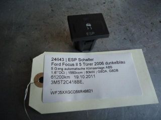 ESP Schalter Ford Focus II 3M5T2C418BE 1.6TDCi 80kW G8D