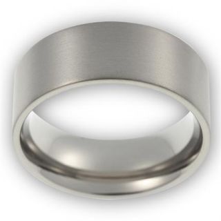 Herrenring Ringe aus Titan ohne Stein/Silber Design mattiert NEU/OVP