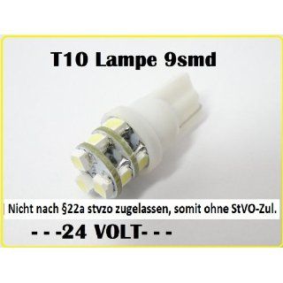 1x SMD LED 360° T10 Standlicht Lampe w5w 9smd 24V Volt LKW Smart