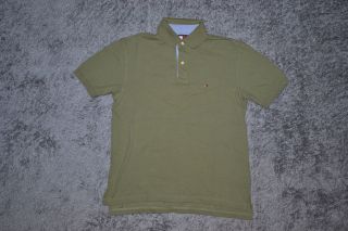 TOMMY HILFIGER PoloShirt Polo Shirt Khaki GR S #441