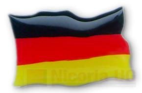 3D Aufkleber Deutschland Fahne 30 x 20 mm
