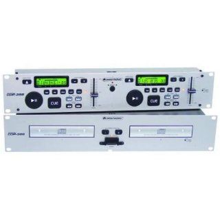 Omnitronic CDP 386 Doppel CD Player silber Elektronik