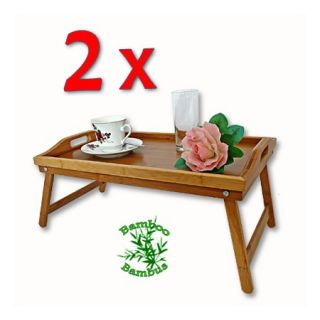 Frühstückstablett Bambustablett Betttablett Tisch Serviertisch