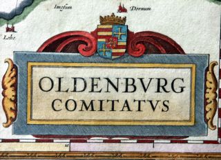 NIEDERSACHSEN OLDENBURG COMITATUS JANSSONIUS 1658