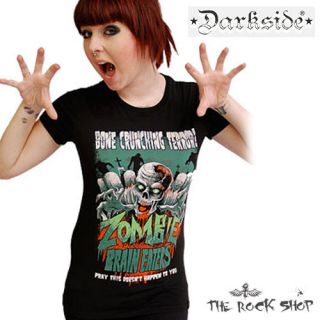 Darkside Girlie T Shirt   Zombie Brain Eaters