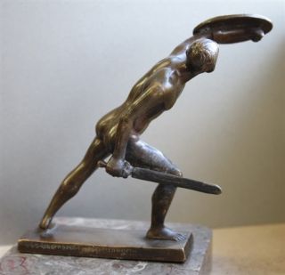 Gladenbeck Bronze Borghesischer Fechter