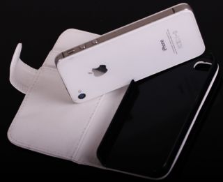 iPhone 4 4G 4S Portmonee Portemonnaie Leder Tasche Hülle Wallet Case