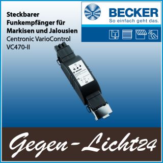 Becker steckbarer Funkempfaenger VarioControl VC470 II fuer Markisen u