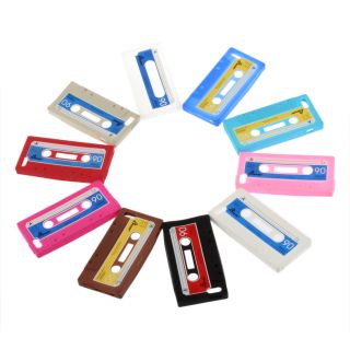 HOT Soft Silicone Retro Cassette Tape Skin Case Cover For Apple iPhone