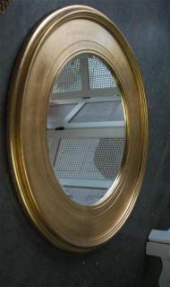 Großer runder Spiegel gold Retro Impressionen 292