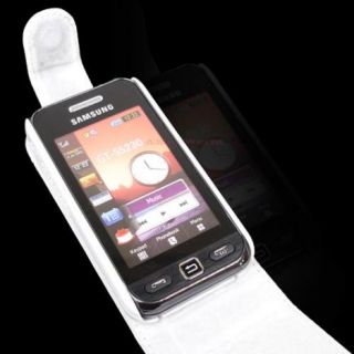 Flipstyle Handy Tasche in Weiss für Samsung GT S 5230