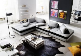 Designer Couch garnitur Bounce Wohnlandschaft Freestyle Sofa Polster