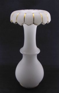 Große Vase aus weißen Alabasterglas, w. Schachtenbach