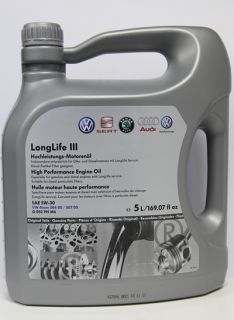 Original Volkswagen Öl   LongLife III 5W 30 5Liter Kanister