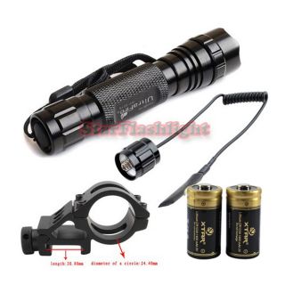 UltraFire 501B Taktische Xenon Taschenlampe 7,4 V CR123A 3.0v battery