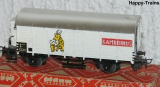 Märklin 325 (Vs.4) ged. Güterwagen Gambrinus /guter Zustand ca.´52