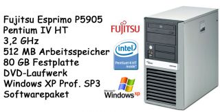 , Pentium 4HT, 3,2 GHz, 512 MB RAM, 80 GB HD, (pc fsc 5905)