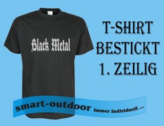 Shirt Shirt Black Metal Haevy Metal bestickt MC Club