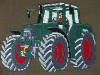 Junge Sweatshirt 128 140 152 164 Stickerei Traktor Trecker Bulldok