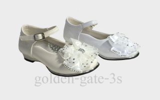 Mädchen Schuhe Sandalen Ballerina Hochzeit Kommunion #522
