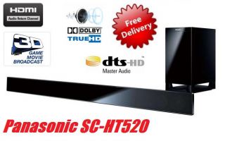 PANASONIC SC HTB520 2.1 CINEMA SOUND BAR TV SPEAKERS SYSTEM WIRELESS