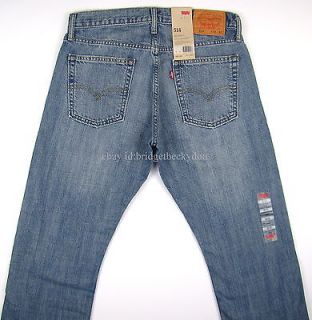 Levis 514 Jeans Slim Straight Mens New INDIGO WASH MEDIUM BLUE   MANY