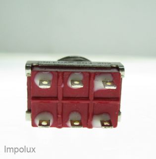 SUB Miniatur Kippschalter 2polig Ideal für LED LEDs Chrom EIN/EIN