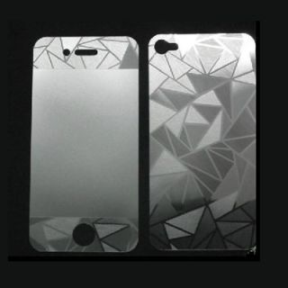 iPhone 4 4G 4S Full Screen Display Schutzfolie Folie 3D Diamond Front