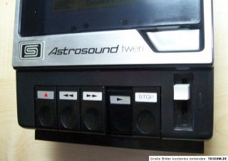 ASTROSOUND twen Cassettenrecorder Portable Cassette Tape Recorder 1977