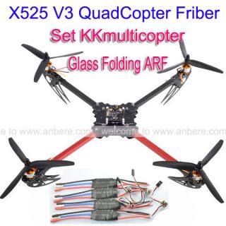 X525 V3 QuadCopter Friber Glass Folding ARF Set KKmulticopter