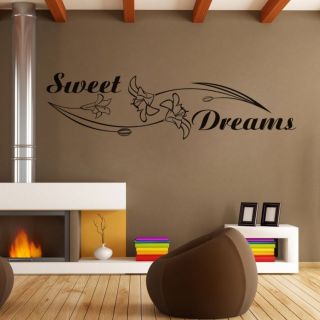 WT562 Wandtattoo Schlafzimmer Sweet Dreams Design Motiv Tattoo