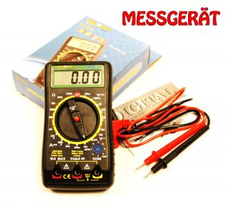 Profi Multimeter Digital Messgerät Transistor Neuware Schwarz