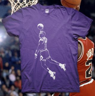 MICHAEL JORDAN   High Quality Cotton T Shirt   NBA BULLS Slam Dunk 23