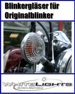 Weisse Blinker Yamaha XV 125/250/535/750/1100 Virago