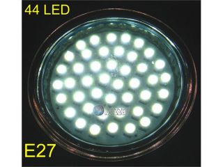 E27 44 LED Glühbirne 3W Weiß Lampe Spots Wide Angle Light Bulb White