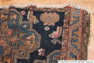 Antiker Handgeknüpfter Perser Teppich Bakhtiari Carpet Rug 157x101cm