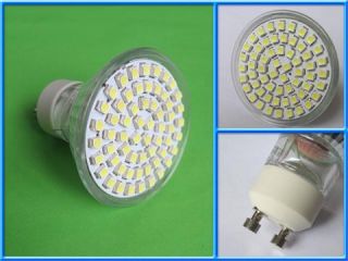 60SMD LED GU10 Lampe Hellweiß Leuchte Sparlampen 230V 6000K 3 Watt