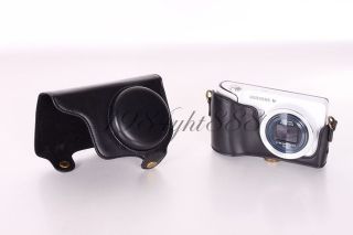 Black Leather Camera Case Bag Cover For Samsung Galaxy GC100 Camera EK