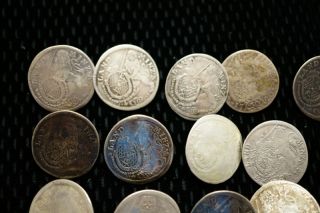 20 Münzknöpfe Silberknöpfe 30 Kr. Knöpfe Silber Trachtenknöpfe
