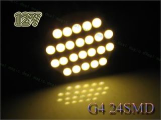 G4 Mini 3528 LED Stiftsockel Lampe 24 SMD Warmweiss Licht