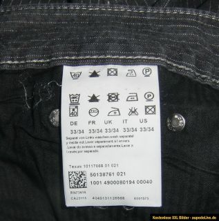 HUGO BOSS Jeans Hose Texas Grau Anthrazit W33 L34 L32 *NEU*mit Etikett