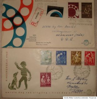 FDC Sammlung Niederlande mit Antillen Bessere