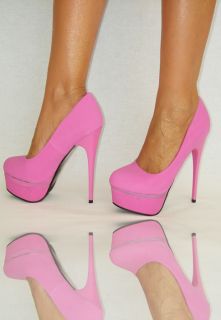 Schuhe 35 40 Pink Shoes Plateau High Heels Pumps Damenschuhe Abend