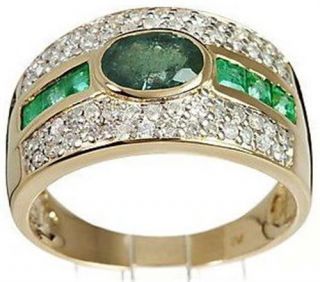 Harry Ivens IV Ring GG 585 Smaragd, Alexandrit, Diamanten
