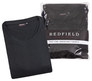 Doppelpack T Shirt Herren Übergröße schwarz Redfield